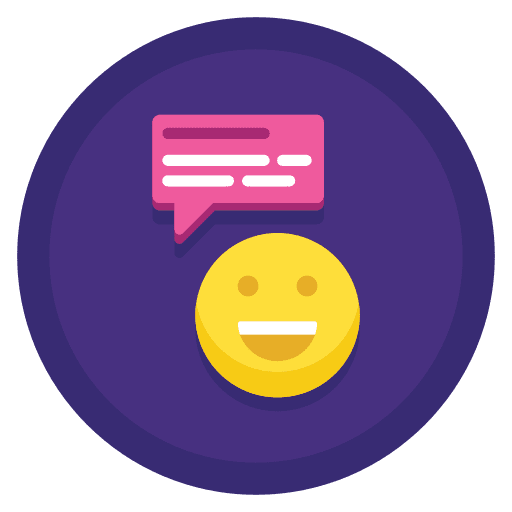 Good review speech bubble conversation chat icon