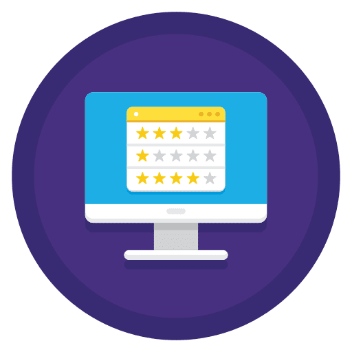 Rating shapes and symbols rating computer icon
