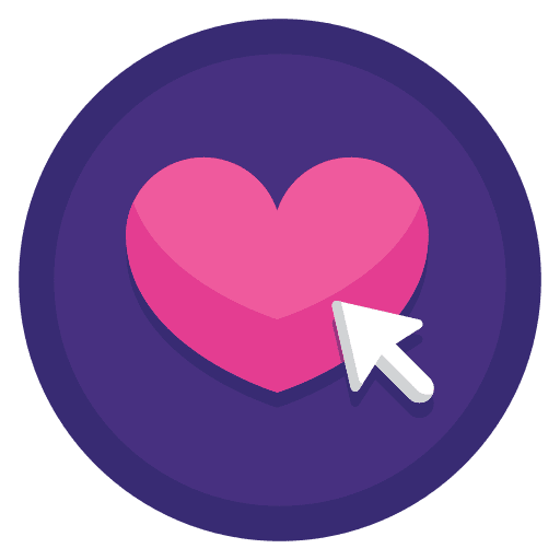 Cursor feedback cursor heart icon