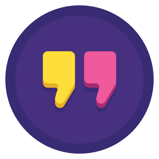 Quote right quote quote quotation mark icon