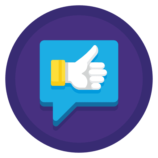 Satisfied hands and gestures like fine icon