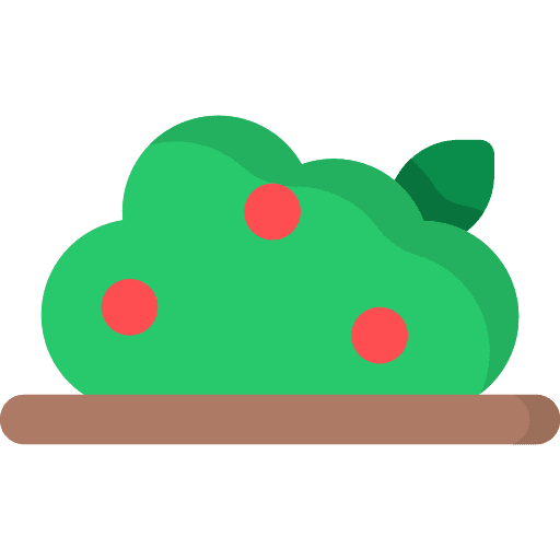 Bush garden yard botanical icon