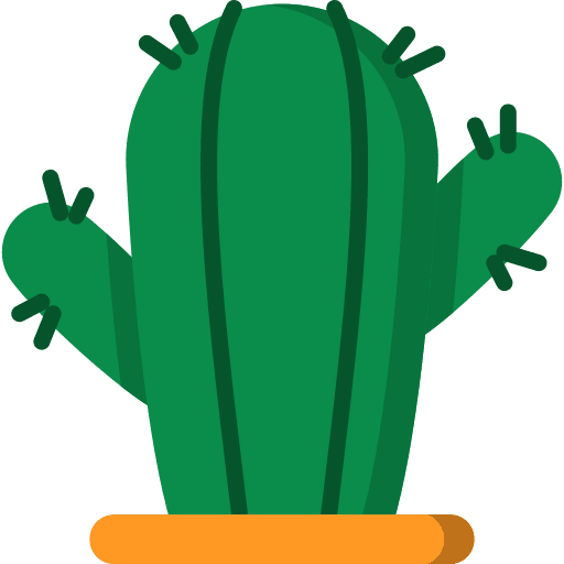 Cactus cactus dry botanical icon