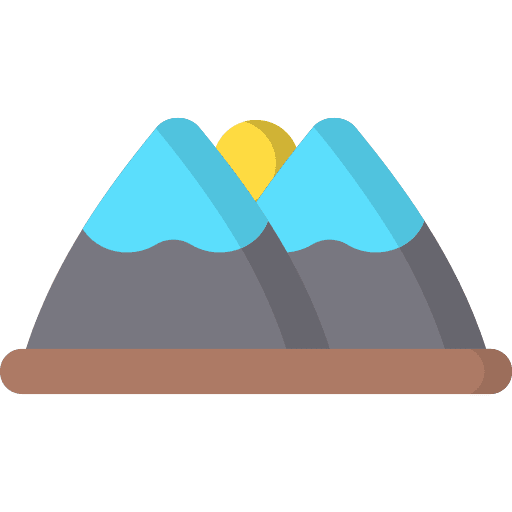 Mountain nature mountain landscape icon