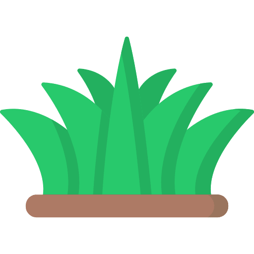Grass farming and gardening grass ground icon