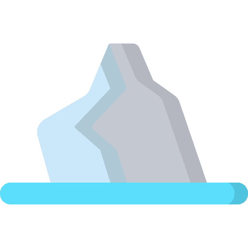 Iceberg landscape glacier glaciers icon
