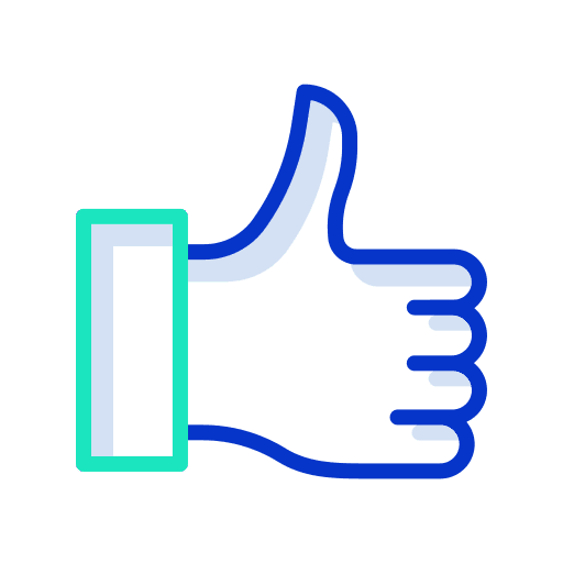 Like hand finger thumb up icon