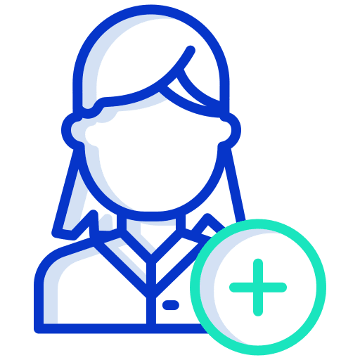 Woman user profile social icon