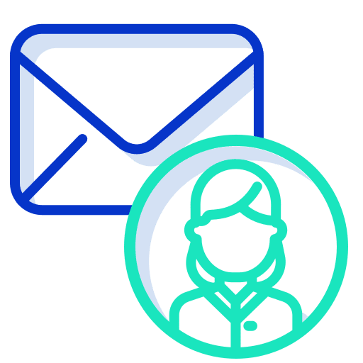 Email communications envelope mail icon