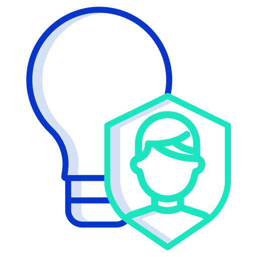 Idea brainstorming business electronics icon