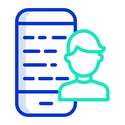 Smartphone smartphone user man icon