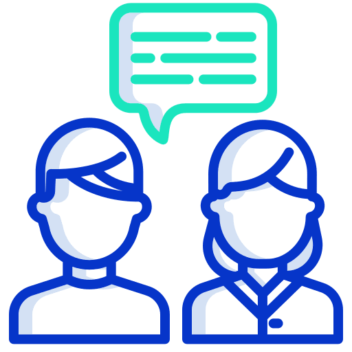 Conversation chat bubble chat user icon