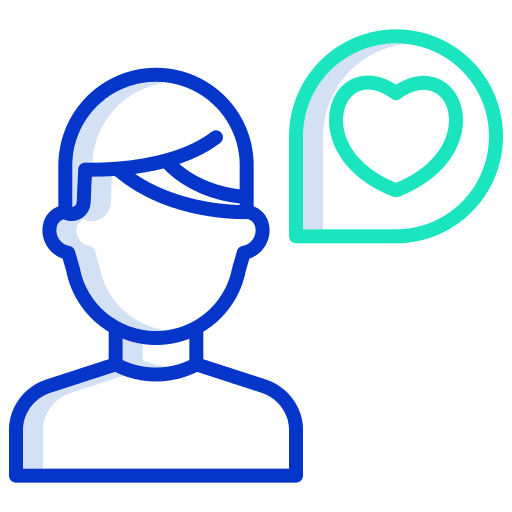 Man chat bubble user people icon