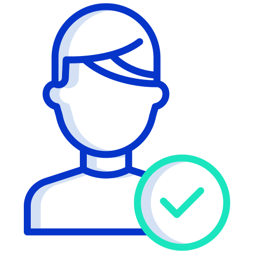 Man profile man approved icon
