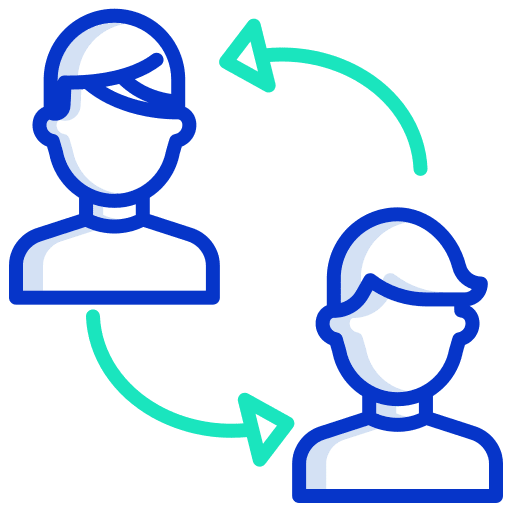 Network referral reference refer icon