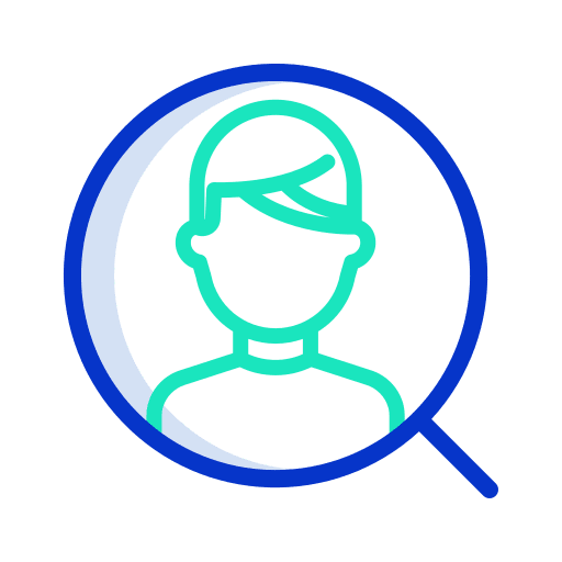 Search manager vacancy headhunting icon