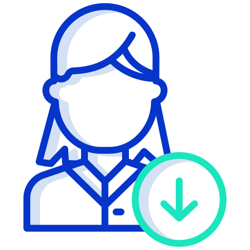 User user social download icon