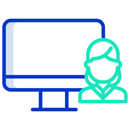 User people user monitor icon