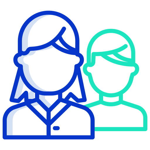 User woman group avatar icon