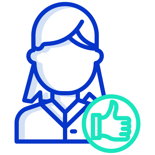 User woman people like icon