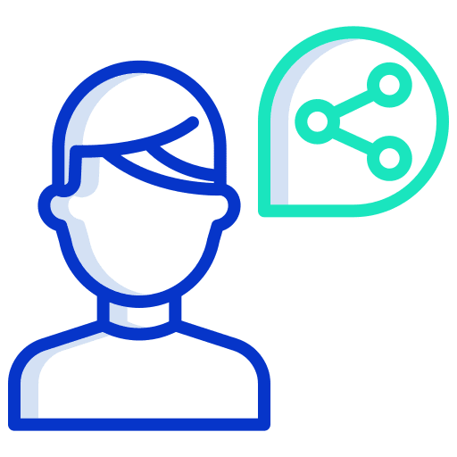 User user profile share icon