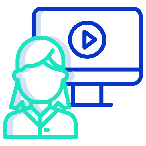 Video player computer video watch icon