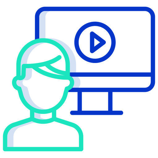 Video player video electronics play button icon