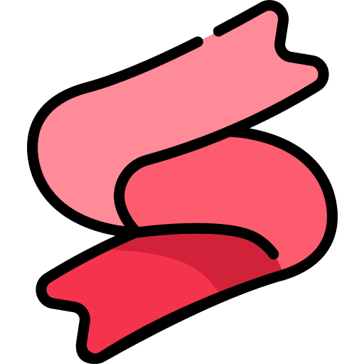 Ribbon elegant ribbon clothes icon