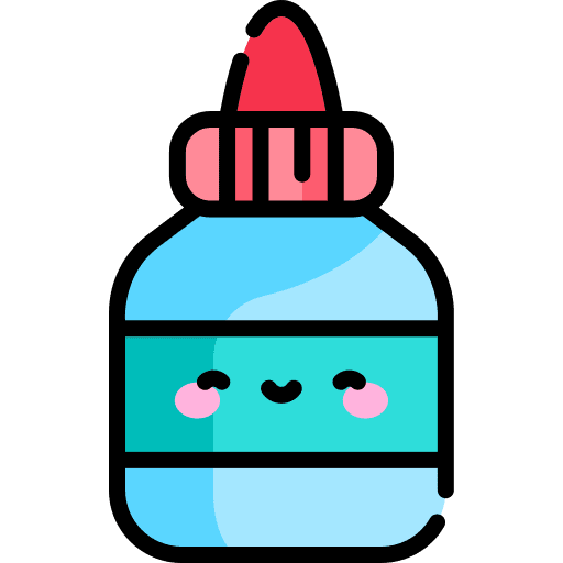 Glue tool construction and tools bottle icon