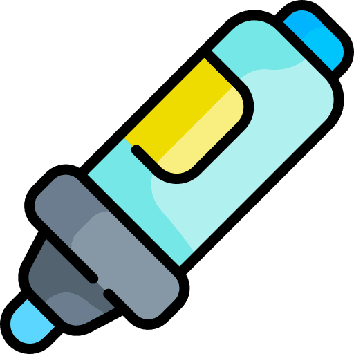 Marker pen education marker icon