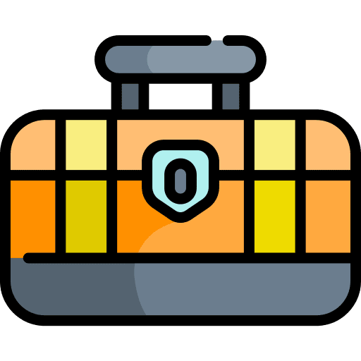 Toolbox suitcase toolbox wrench icon