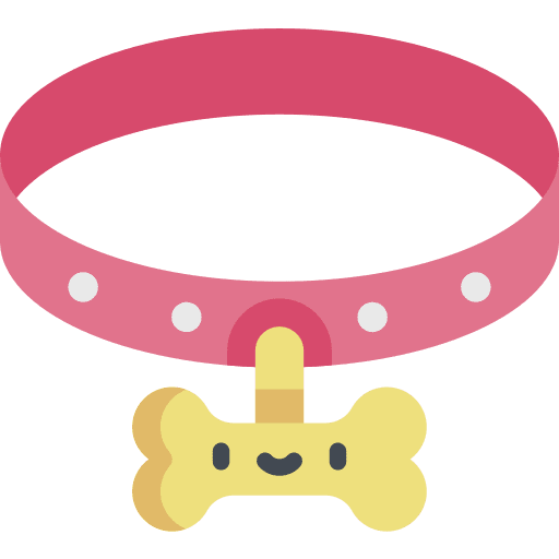 Dog collar dogs pet accessories icon