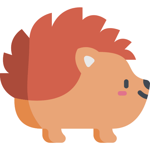 Hedgehog animals hedgehog zoo icon