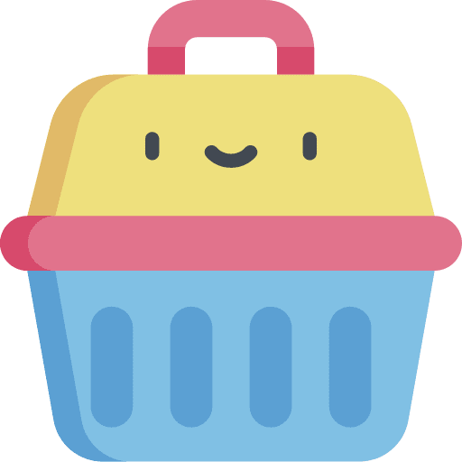 Pet carrier transporter pet shop transportation icon