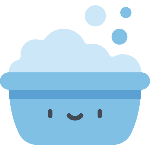 Bath bubbles bathtub bath icon