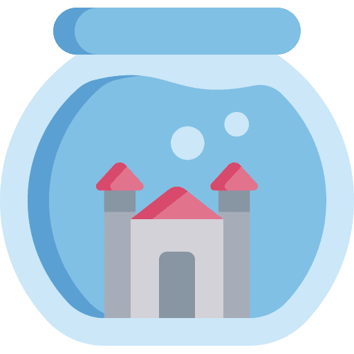 Fishbowl decoration tools and utensils bowl icon