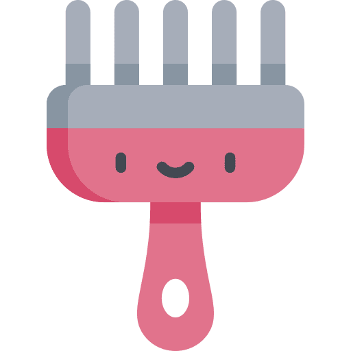 Pet brush dog cat grooming icon