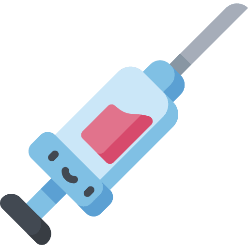 Vaccine tools and utensils vaccine hospital icon