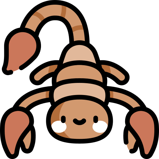 Scorpion desert animals animal kingdom icon