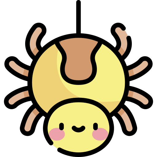 Spider bug insect animal icon