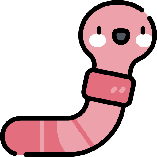 Worm insect worm entomology icon