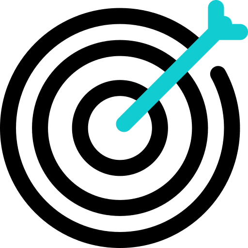 Aim bullseye aim target icon