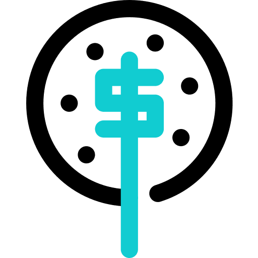 Money tree dollar symbol profit investment icon