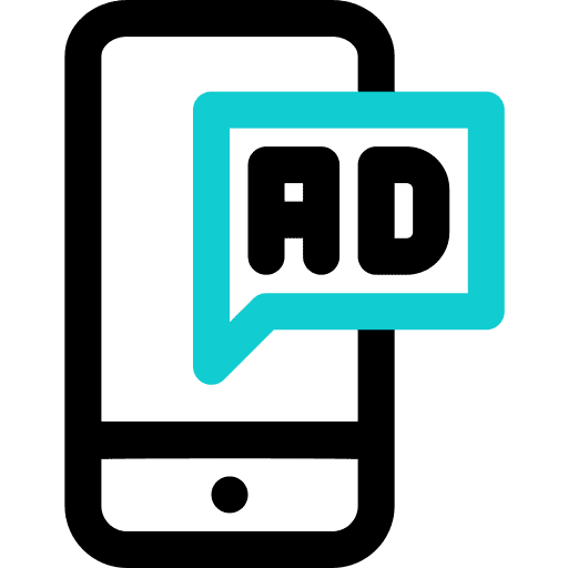 Ads electronics marketing communications icon