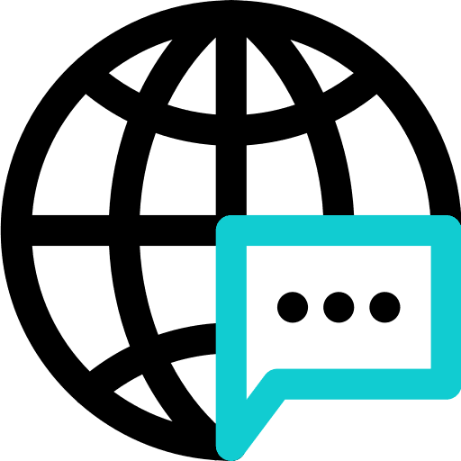 Chat chat maps and location communications icon