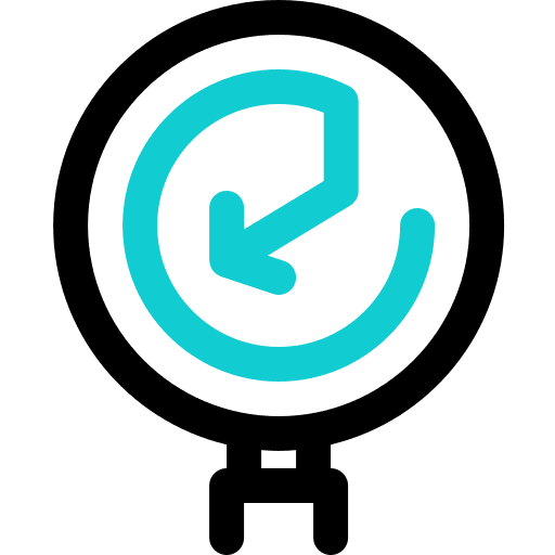 Decrease seo and web decrease loupe icon