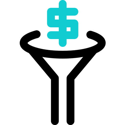 Funnel tool tools and utensils filter icon