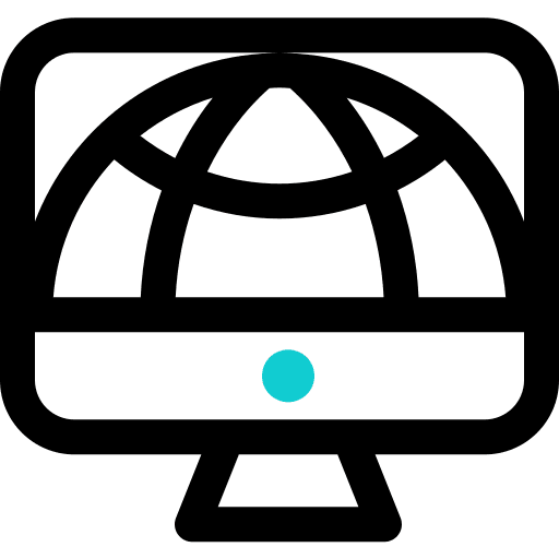 Internet internet monitor communications icon