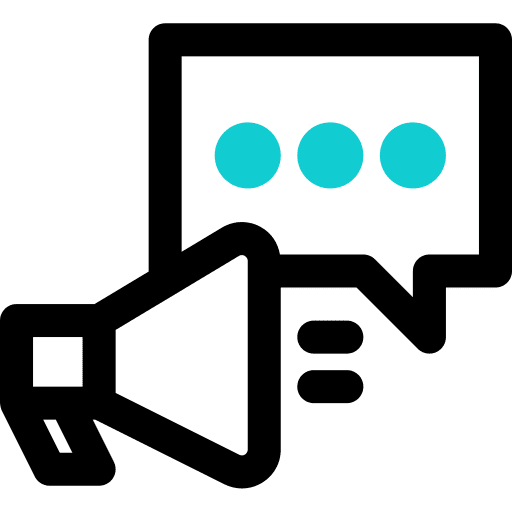 Announcement shout business and finance marketing icon