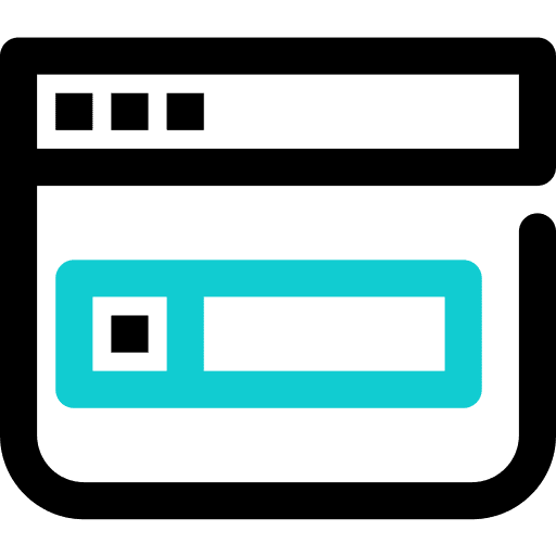 Search website browser web page icon